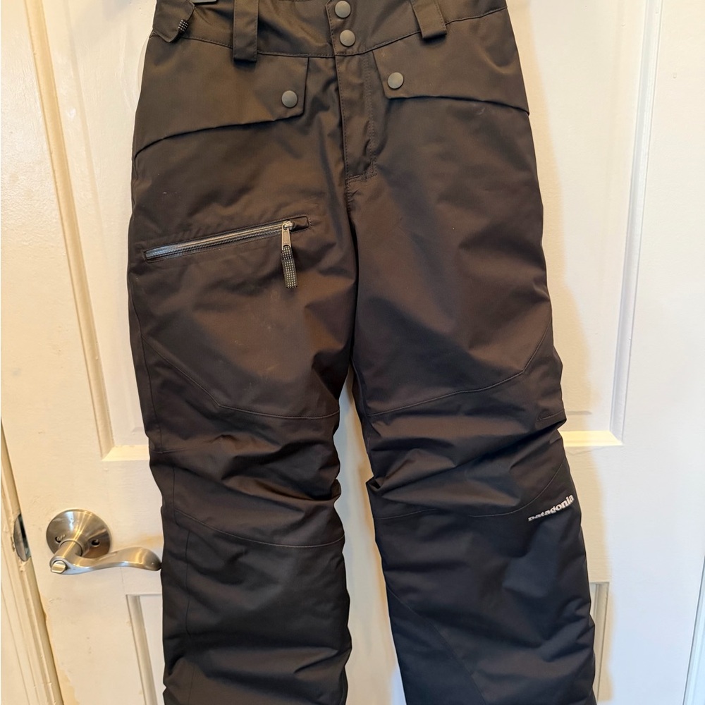 Patagonia Kids 7/8 Size Black Snow Pants